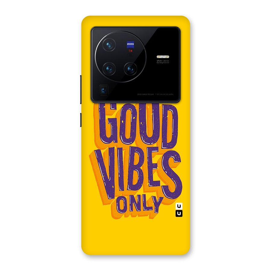 Happy Vibes Only Back Case for Vivo X80 Pro