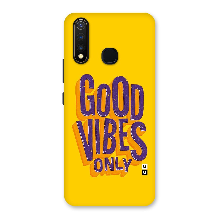 Happy Vibes Only Back Case for Vivo Y19