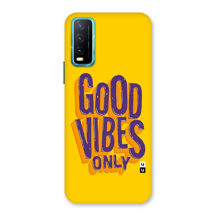 Happy Vibes Only Back Case for Vivo Y20
