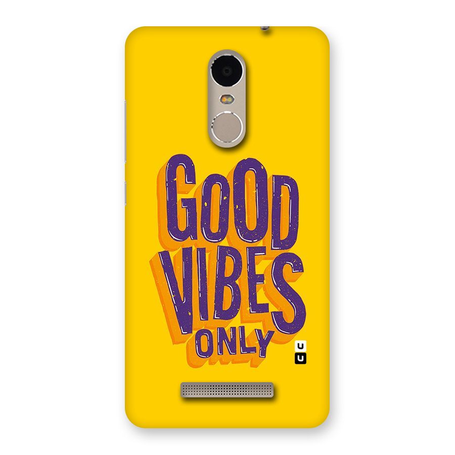 Happy Vibes Only Back Case for Xiaomi Redmi Note 3