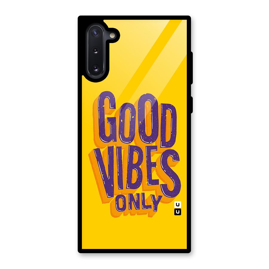 Happy Vibes Only Glass Back Case for Galaxy Note 10