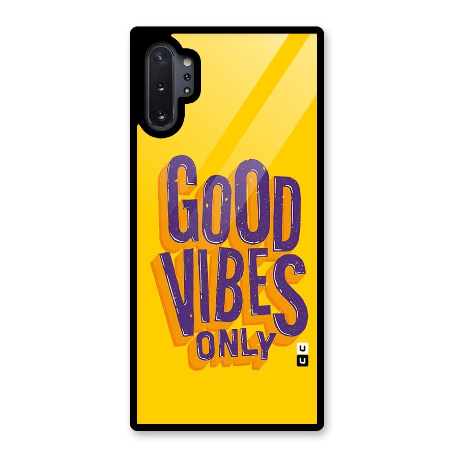 Happy Vibes Only Glass Back Case for Galaxy Note 10 Plus