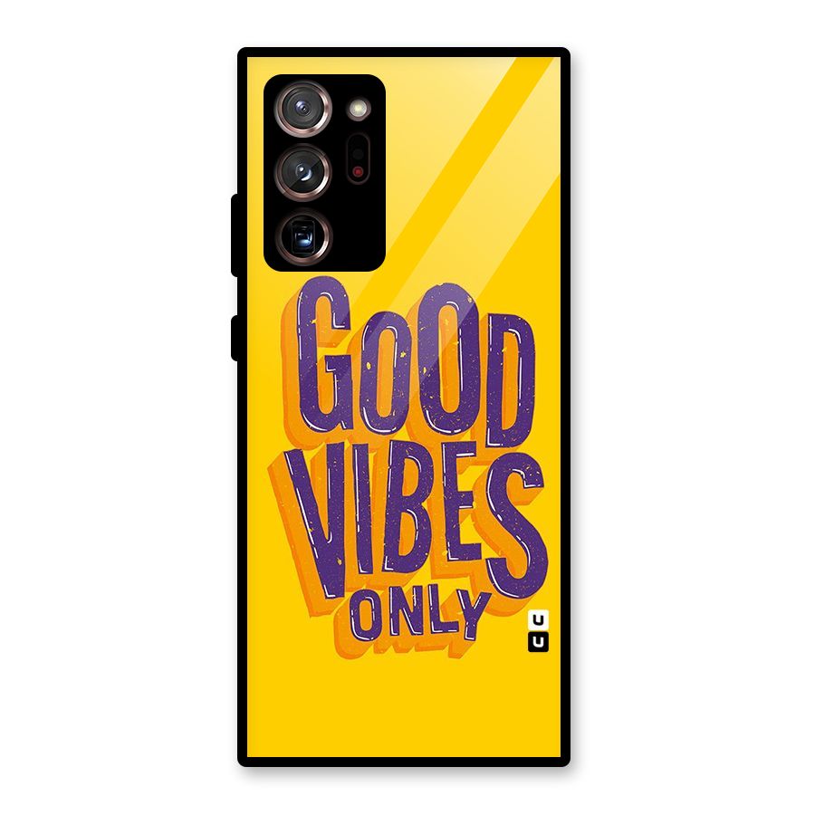 Happy Vibes Only Glass Back Case for Galaxy Note 20 Ultra