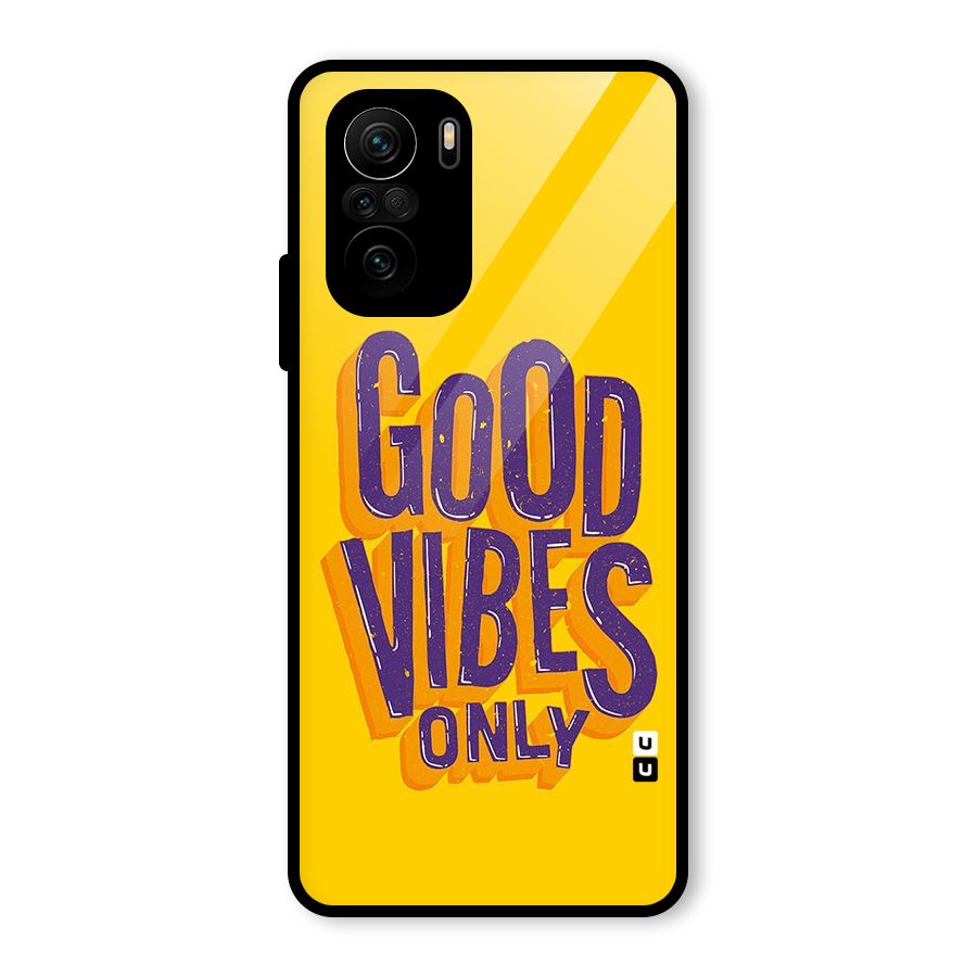 Happy Vibes Only Glass Back Case for Mi 11X Pro