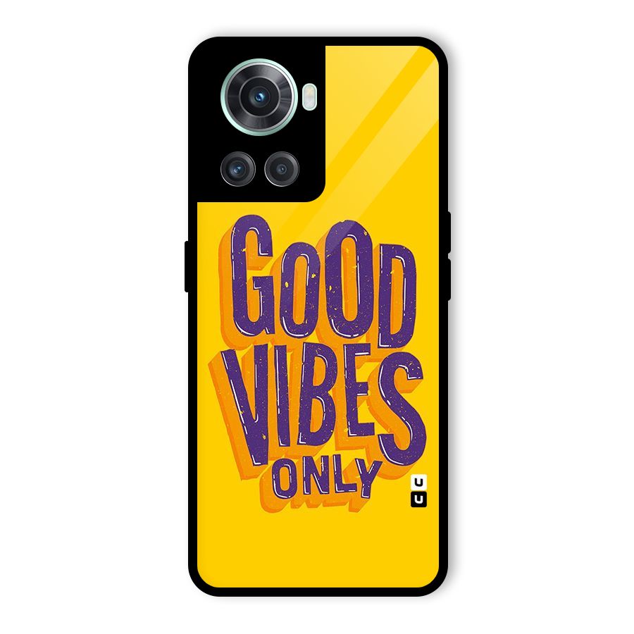 Happy Vibes Only Glass Back Case for OnePlus 10R