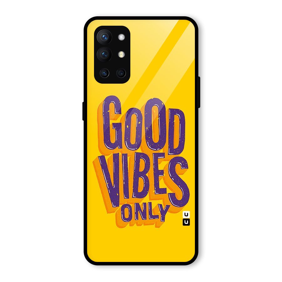 Happy Vibes Only Glass Back Case for OnePlus 9R