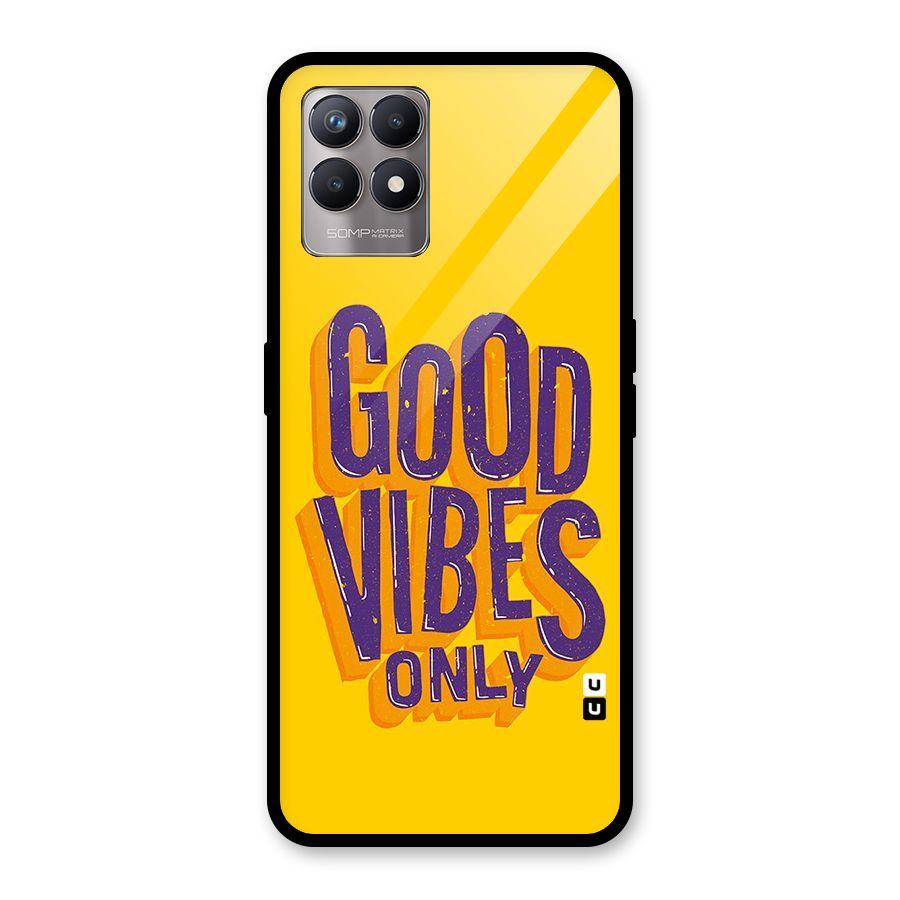 Happy Vibes Only Glass Back Case for Realme Narzo 50