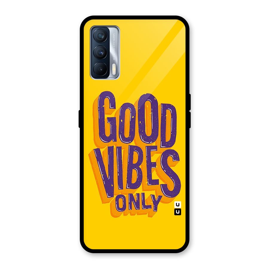 Happy Vibes Only Glass Back Case for Realme X7