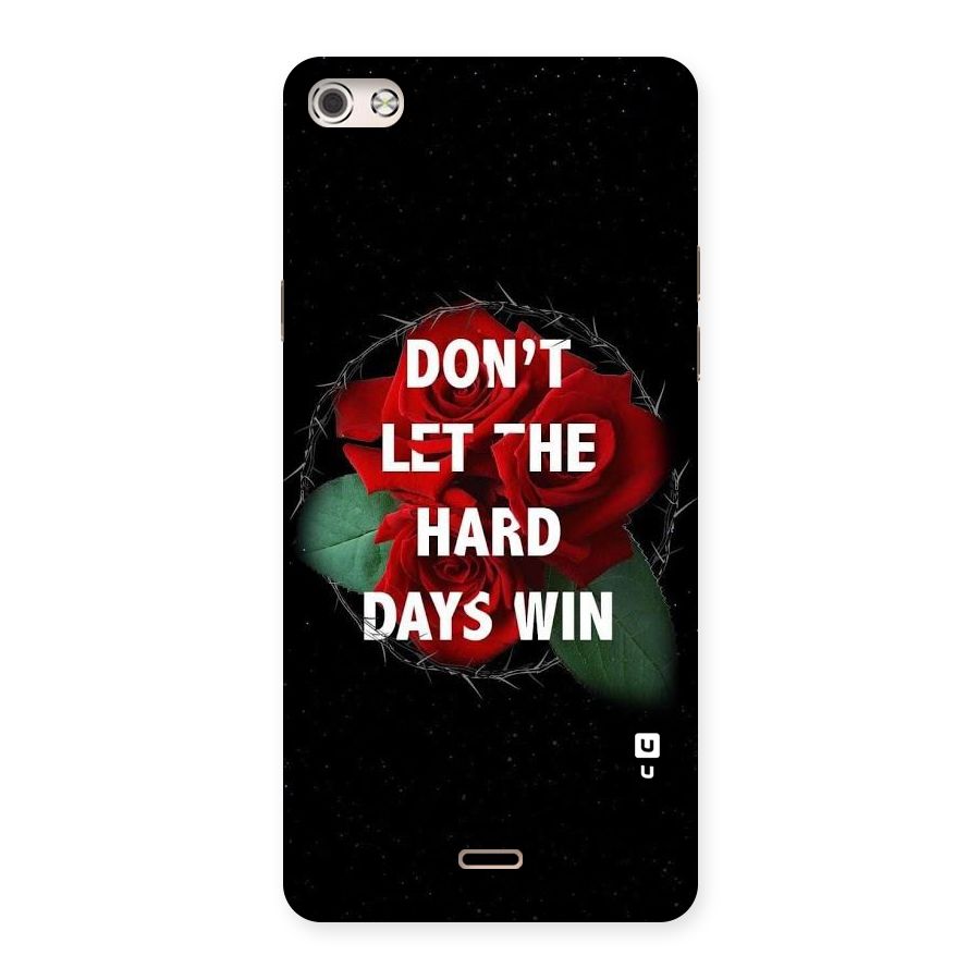 Hard Days No Win Back Case for Micromax Canvas Silver 5