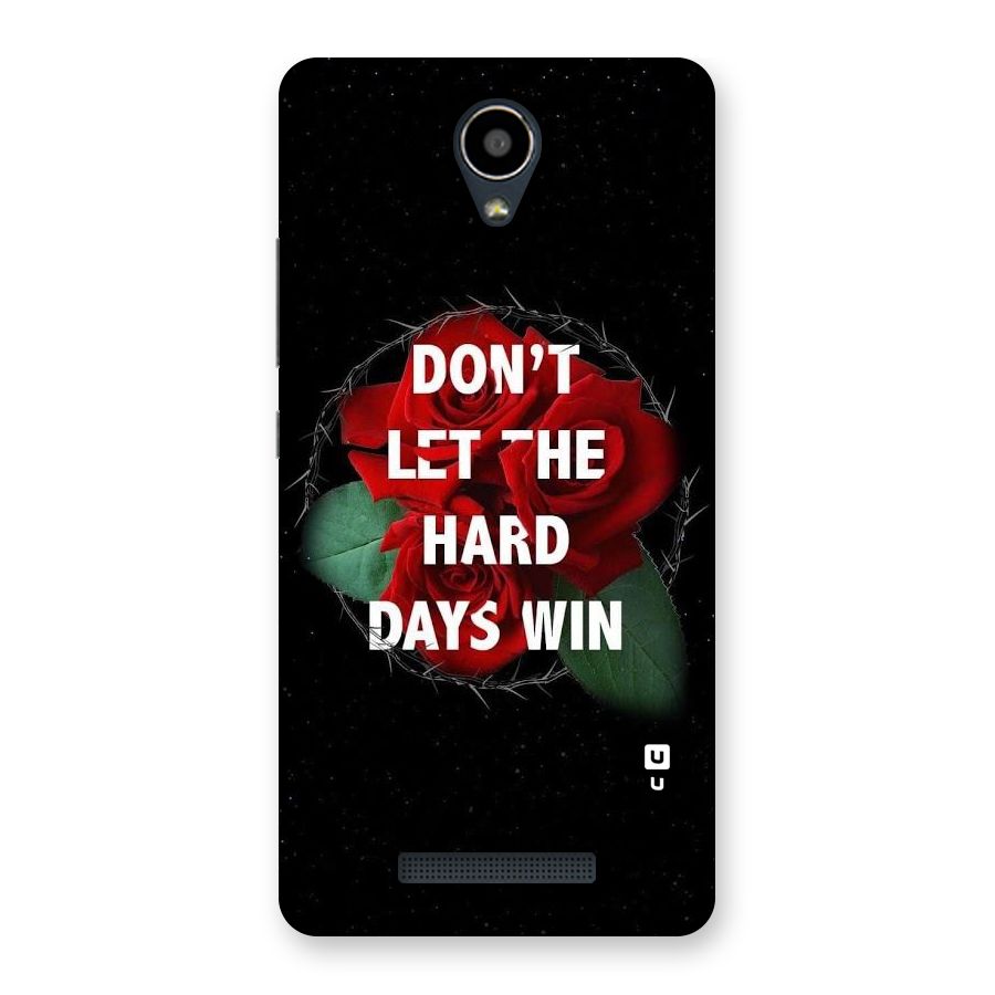 Hard Days No Win Back Case for Redmi Note 2