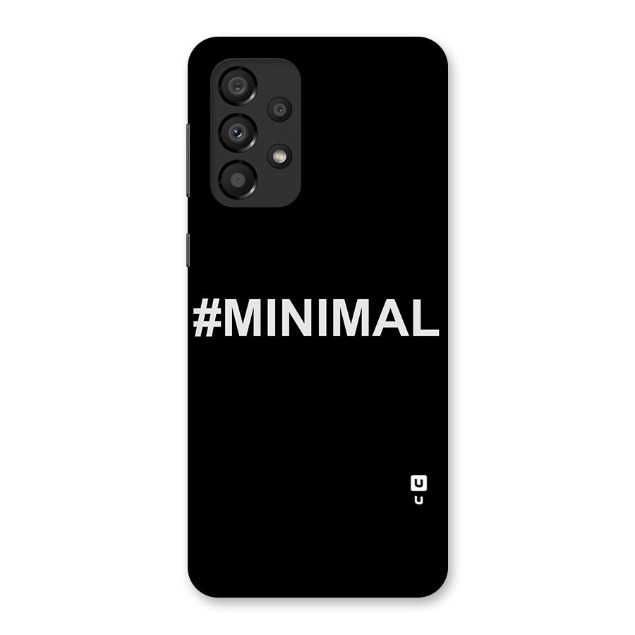 Hashtag Minimal Black Back Case for Galaxy A33 5G
