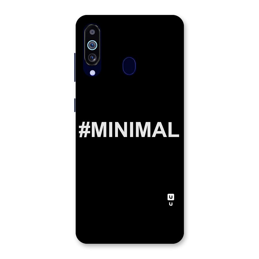 Hashtag Minimal Black Back Case for Galaxy A60