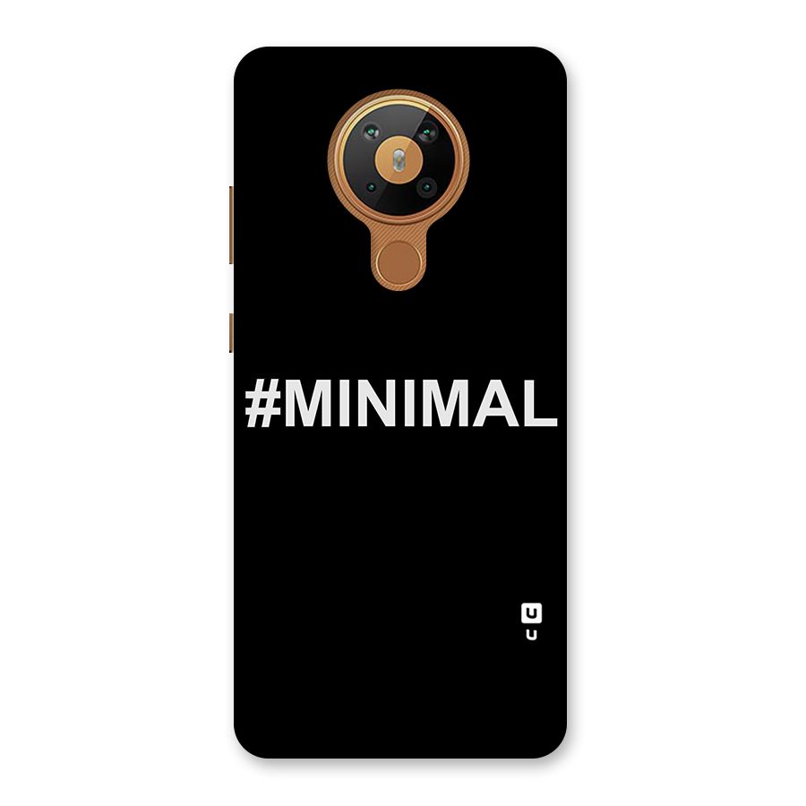 Hashtag Minimal Black Back Case for Nokia 5.3