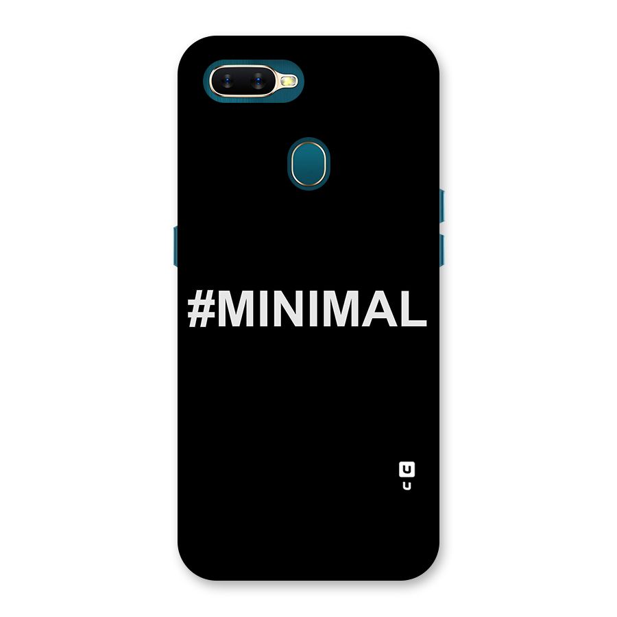 Hashtag Minimal Black Back Case for Oppo A11k
