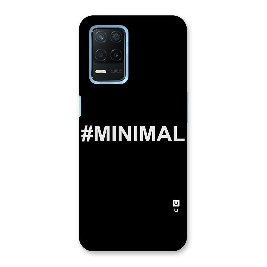 Hashtag Minimal Black Back Case for Realme 8 5G