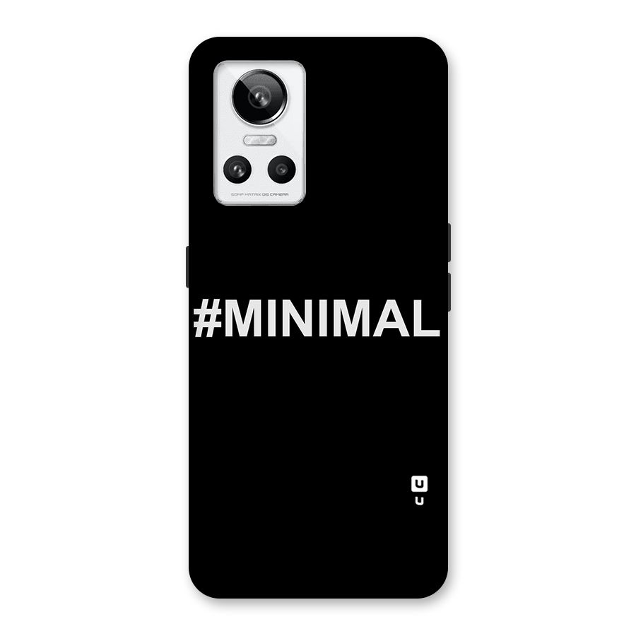 Hashtag Minimal Black Back Case for Realme GT Neo 3