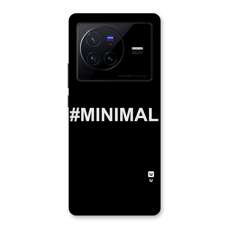 Hashtag Minimal Black Back Case for Vivo X80