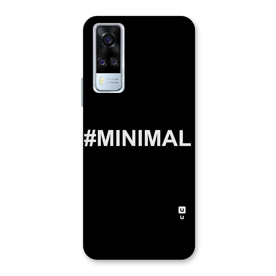 Hashtag Minimal Black Back Case for Vivo Y31