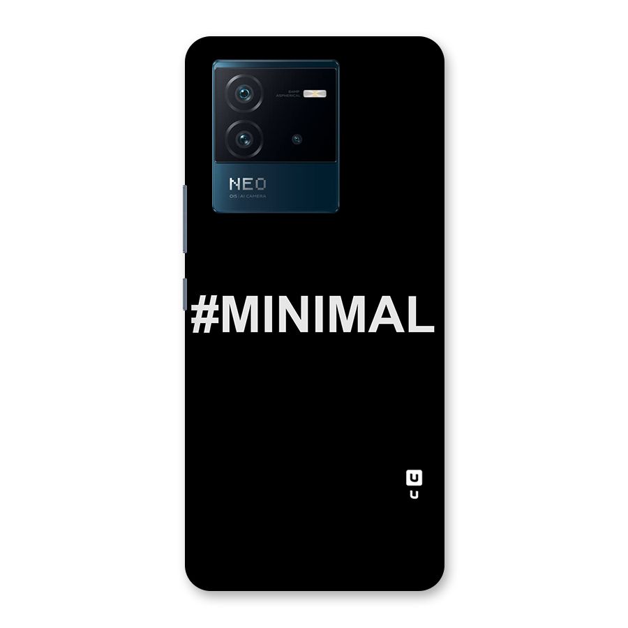 Hashtag Minimal Black Back Case for Vivo iQOO Neo 6 5G