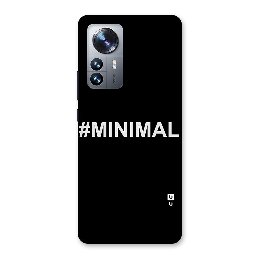 Hashtag Minimal Black Back Case for Xiaomi 12 Pro