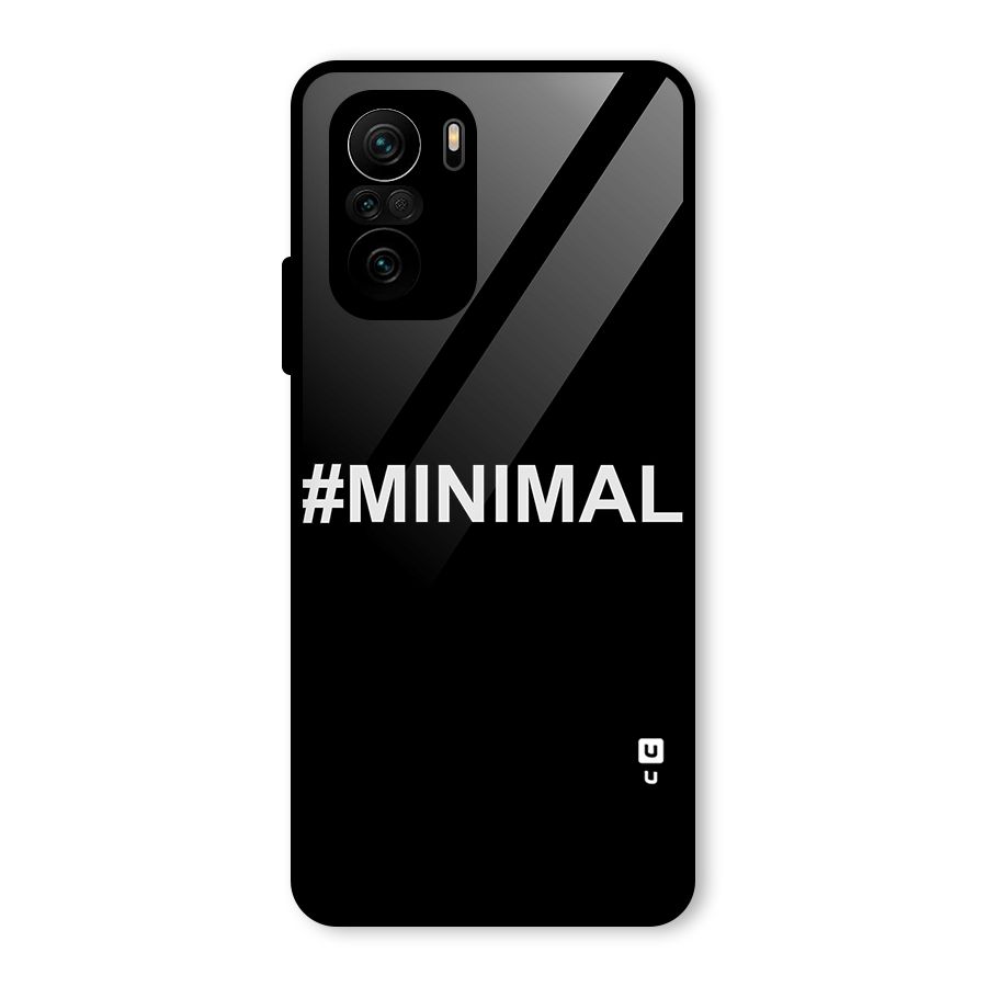 Hashtag Minimal Black Glass Back Case for Mi 11x