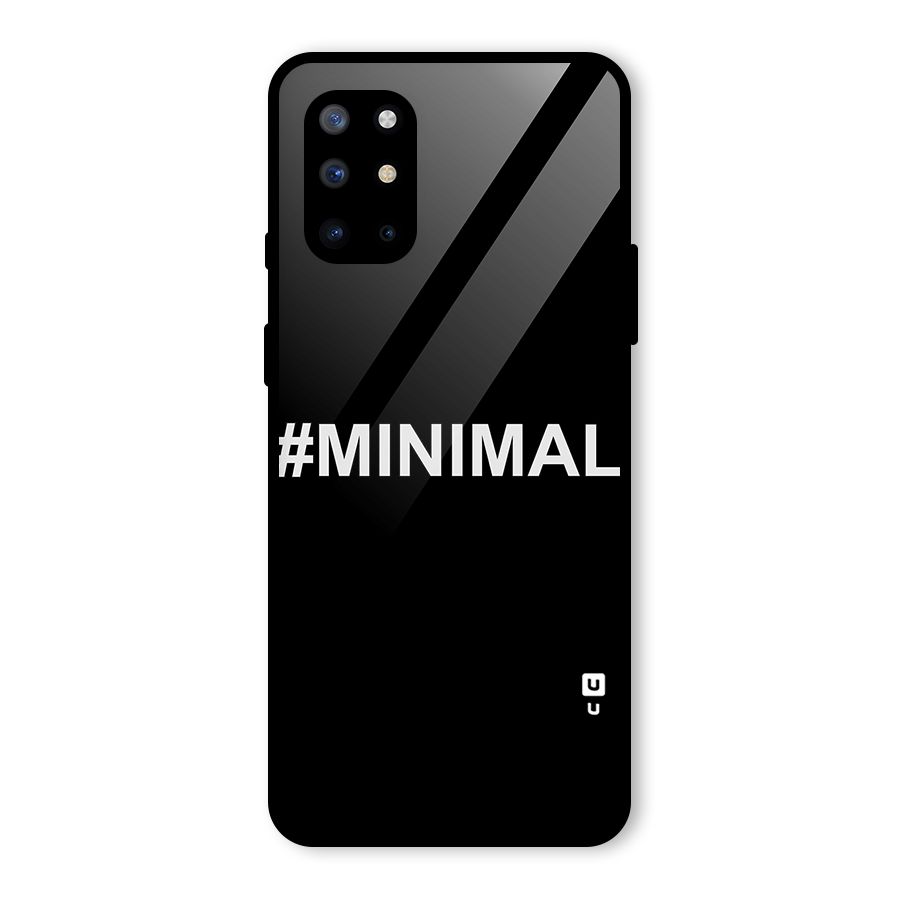 Hashtag Minimal Black Glass Back Case for OnePlus 8T