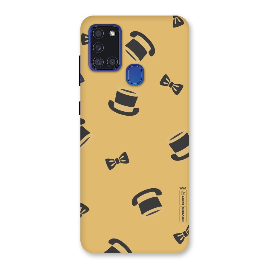 Hat and Bow Tie Back Case for Galaxy A21s