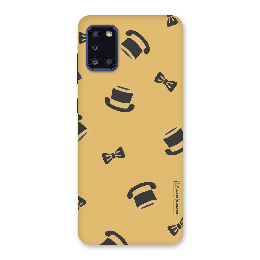 Hat and Bow Tie Back Case for Galaxy A31