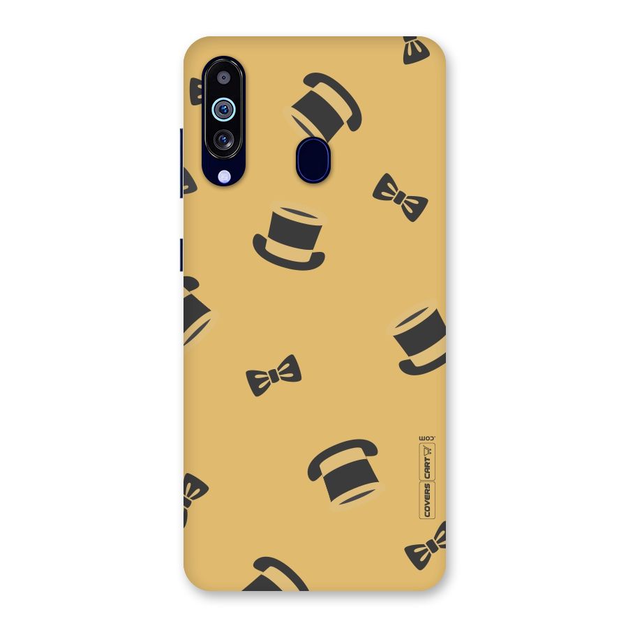 Hat and Bow Tie Back Case for Galaxy A60