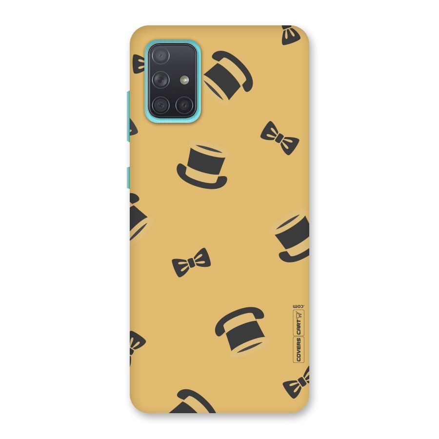 Hat and Bow Tie Back Case for Galaxy A71