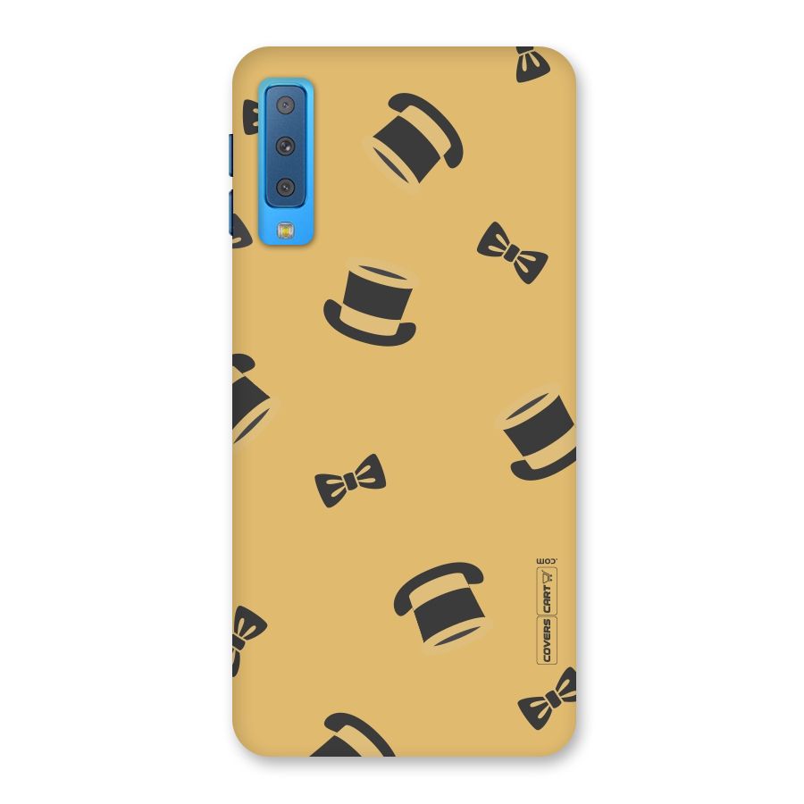 Hat and Bow Tie Back Case for Galaxy A7 (2018)