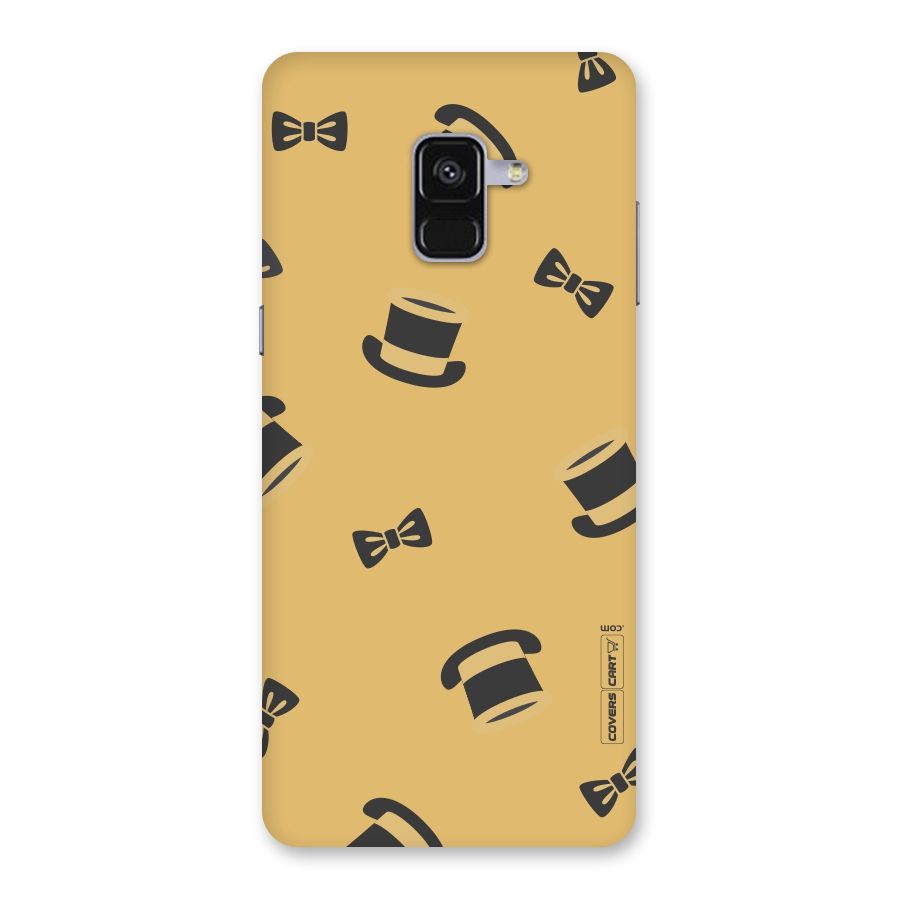 Hat and Bow Tie Back Case for Galaxy A8 Plus