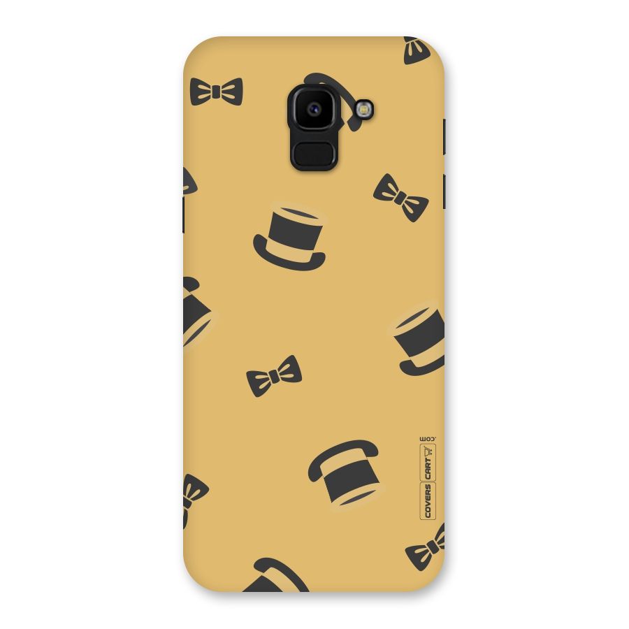 Hat and Bow Tie Back Case for Galaxy J6