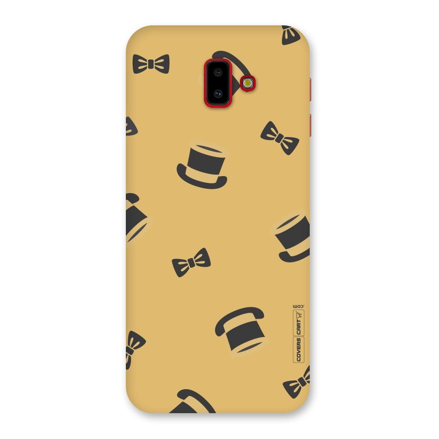 Hat and Bow Tie Back Case for Galaxy J6 Plus