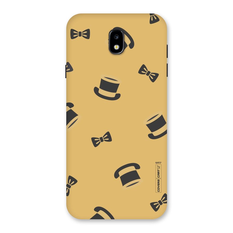 Hat and Bow Tie Back Case for Galaxy J7 Pro