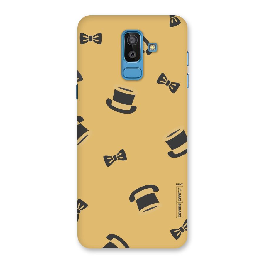 Hat and Bow Tie Back Case for Galaxy J8