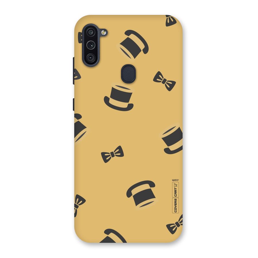 Hat and Bow Tie Back Case for Galaxy M11