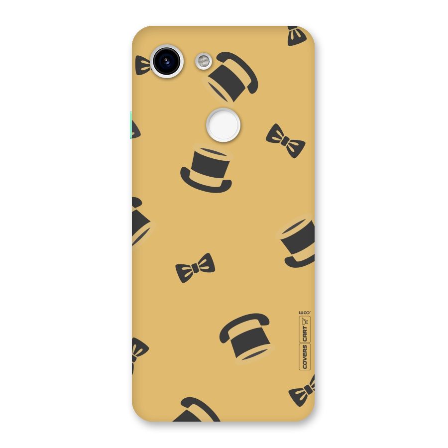 Hat and Bow Tie Back Case for Google Pixel 3