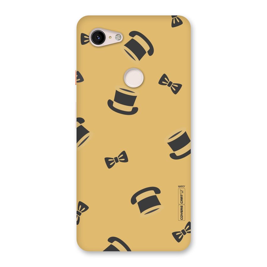 Hat and Bow Tie Back Case for Google Pixel 3 XL