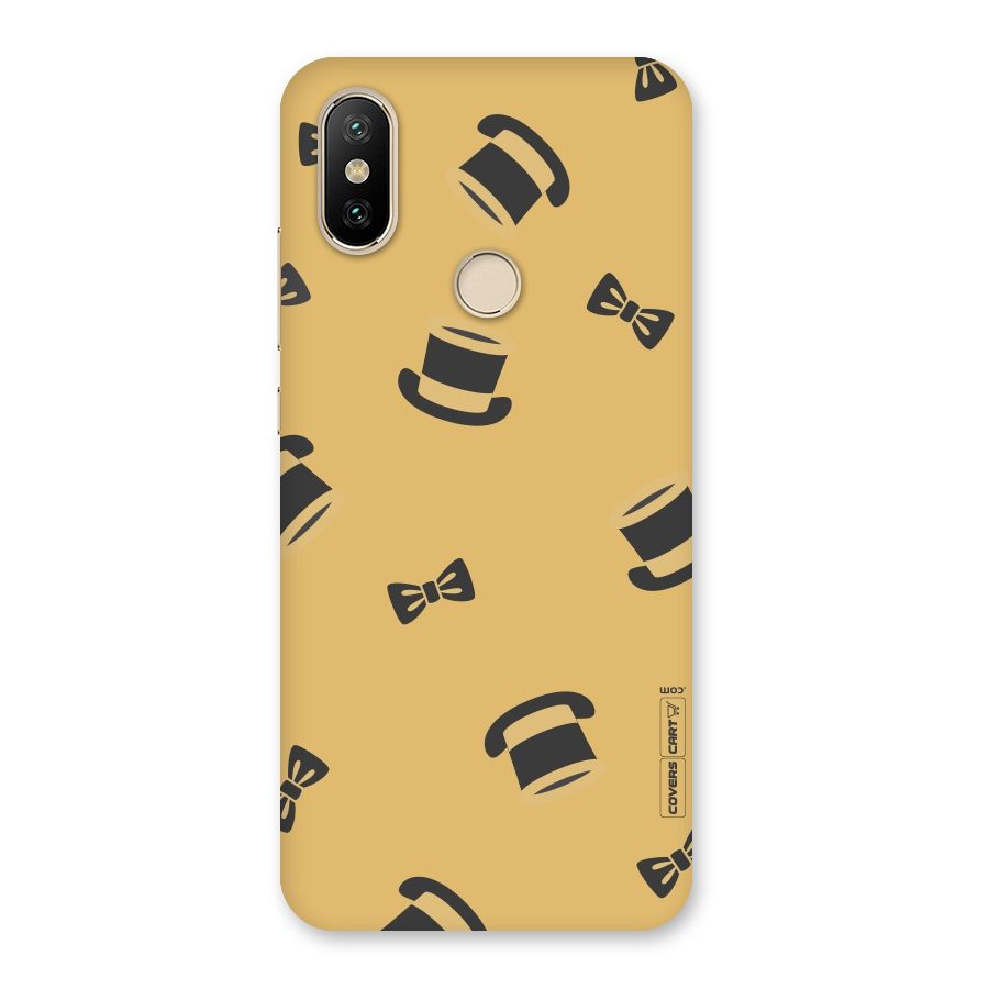 Hat and Bow Tie Back Case for Mi A2