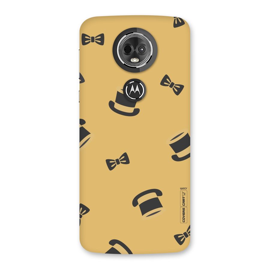 Hat and Bow Tie Back Case for Moto E5 Plus