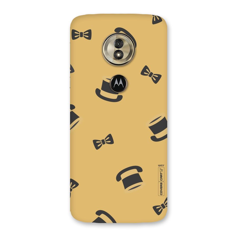 Hat and Bow Tie Back Case for Moto G6 Play