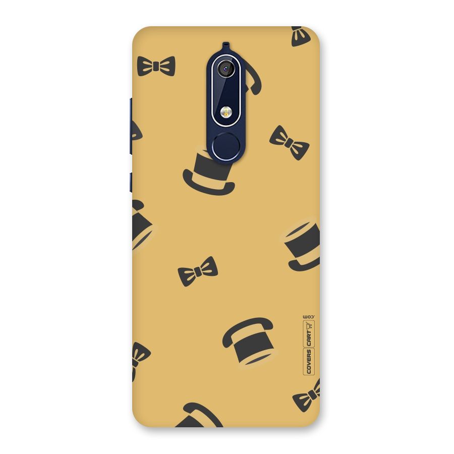 Hat and Bow Tie Back Case for Nokia 5.1