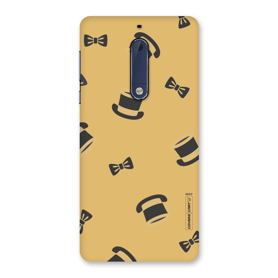 Hat and Bow Tie Back Case for Nokia 5