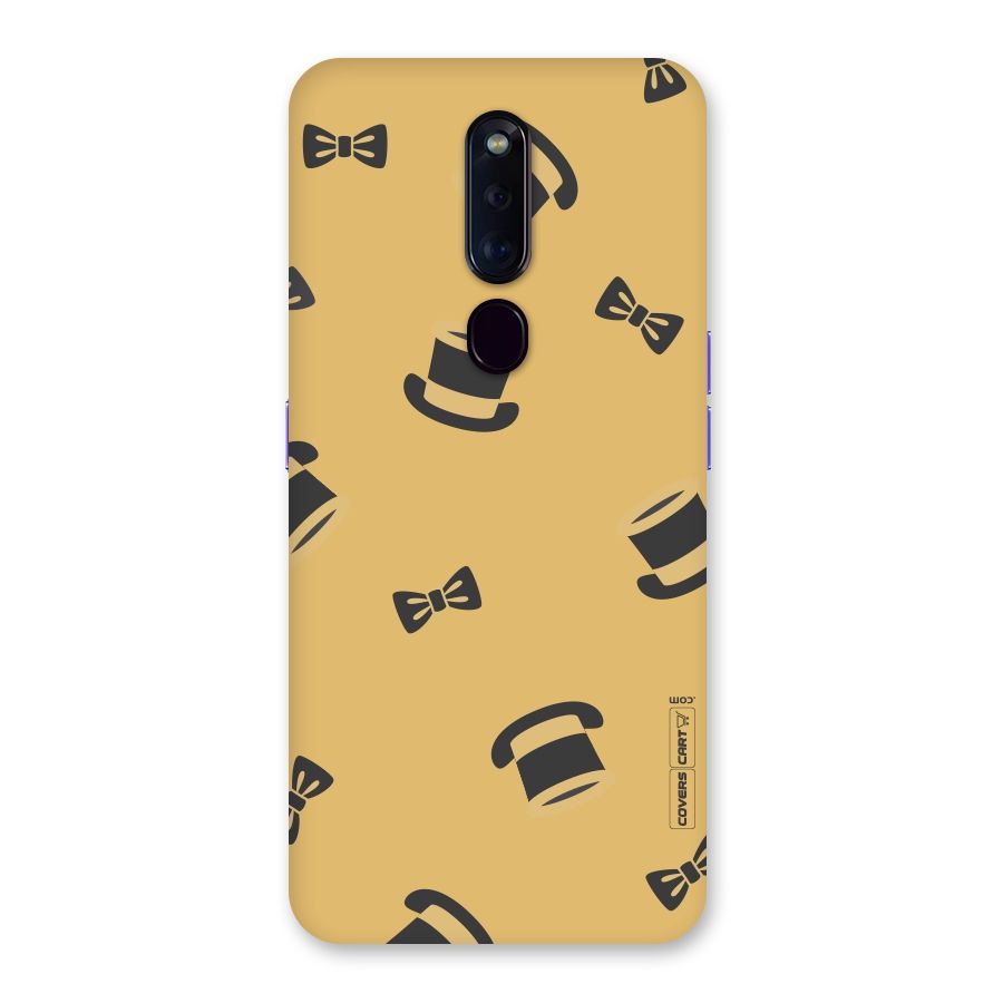 Hat and Bow Tie Back Case for Oppo F11 Pro