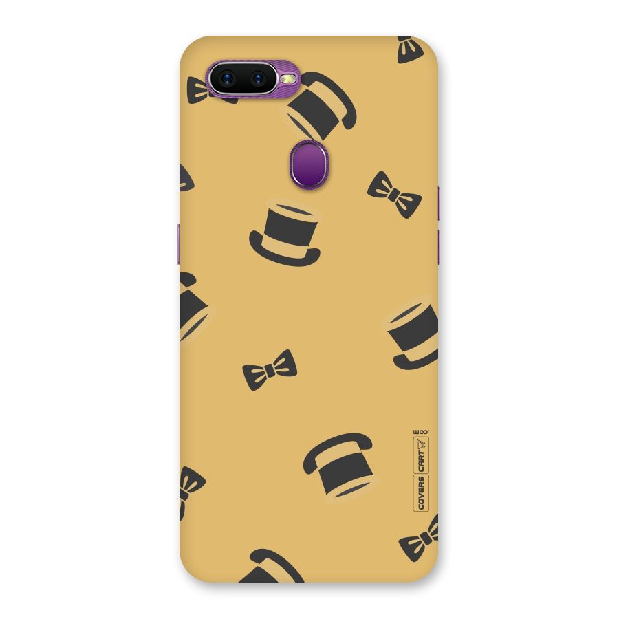 Hat and Bow Tie Back Case for Oppo F9