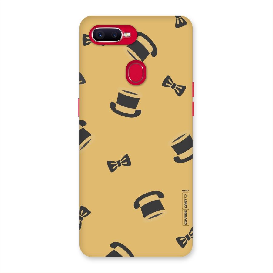 Hat and Bow Tie Back Case for Oppo F9 Pro