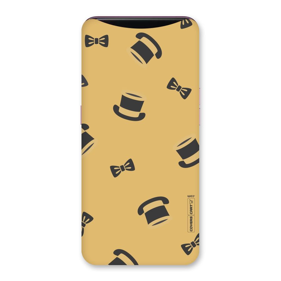 Hat and Bow Tie Back Case for Oppo Find X
