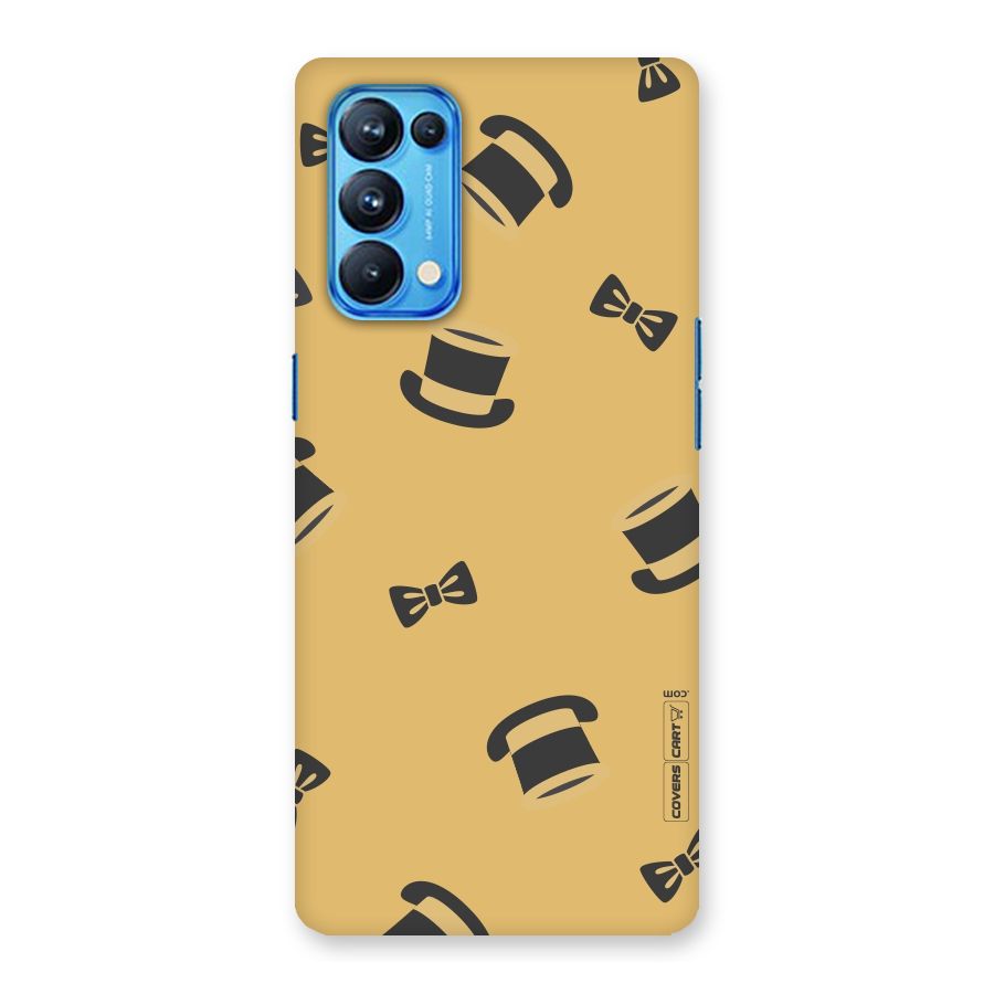 Hat and Bow Tie Back Case for Oppo Reno5 Pro 5G