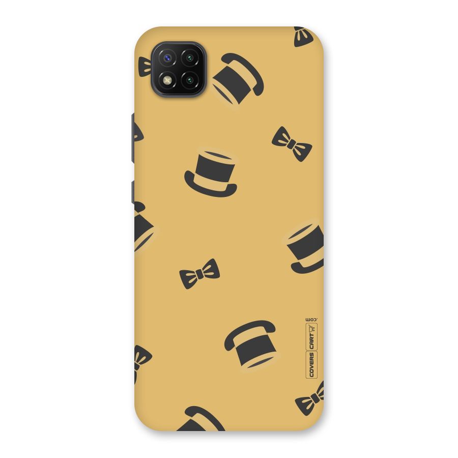 Hat and Bow Tie Back Case for Poco C3